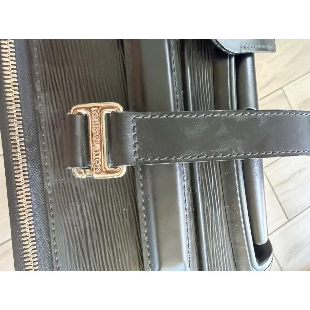 Louis Vuitton Epi Pegase 50 Pre-Loved Travel Bag Black LSaja Cover Included